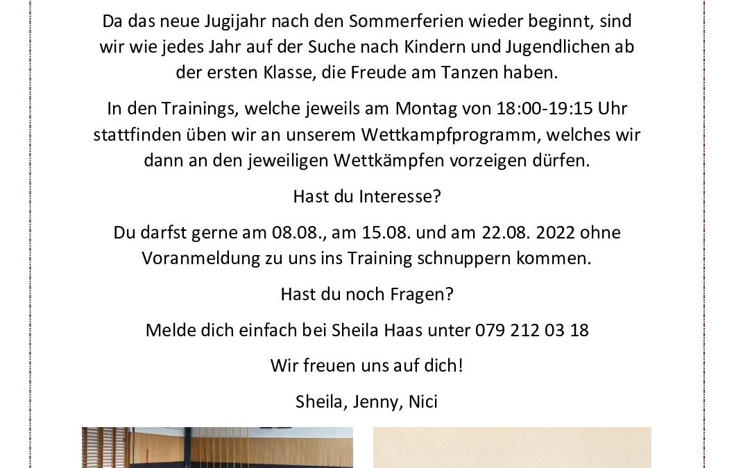 Flyer Gymnastik Jugend
