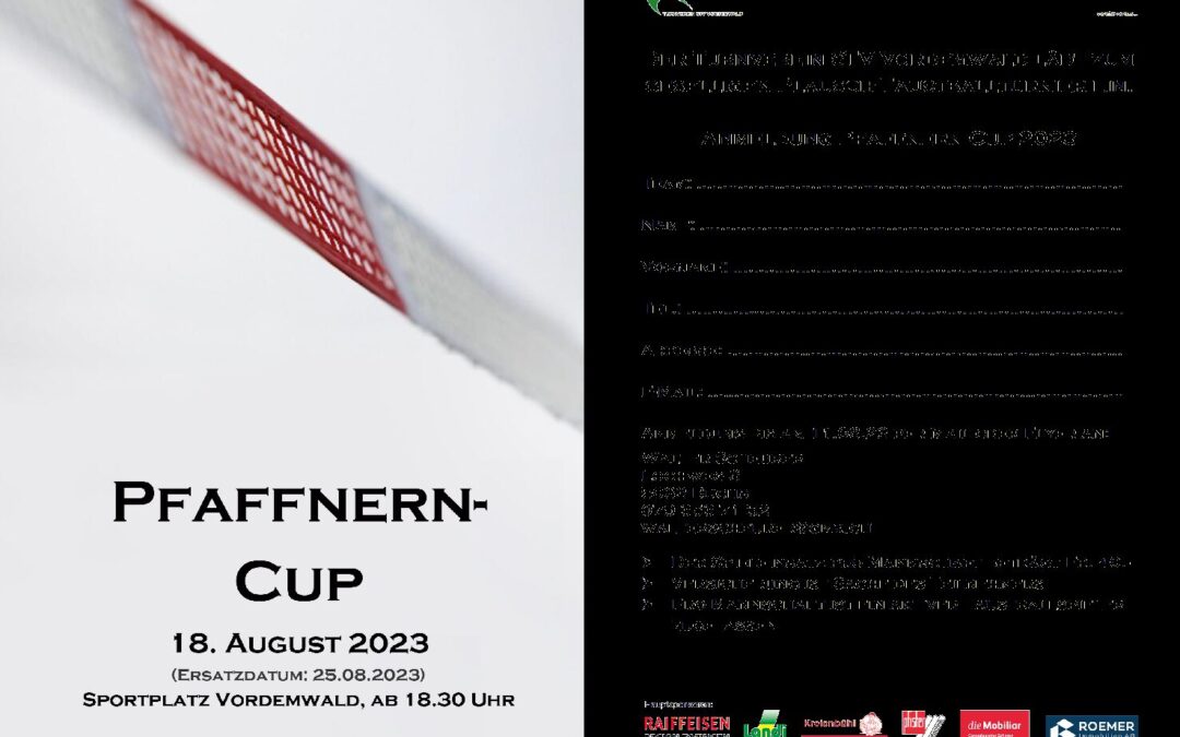 Ausschreibung Pfaffnern-Cup 2023