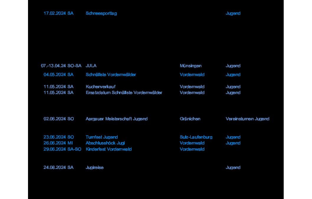 Anlässe Ressort Sport 2024_231109