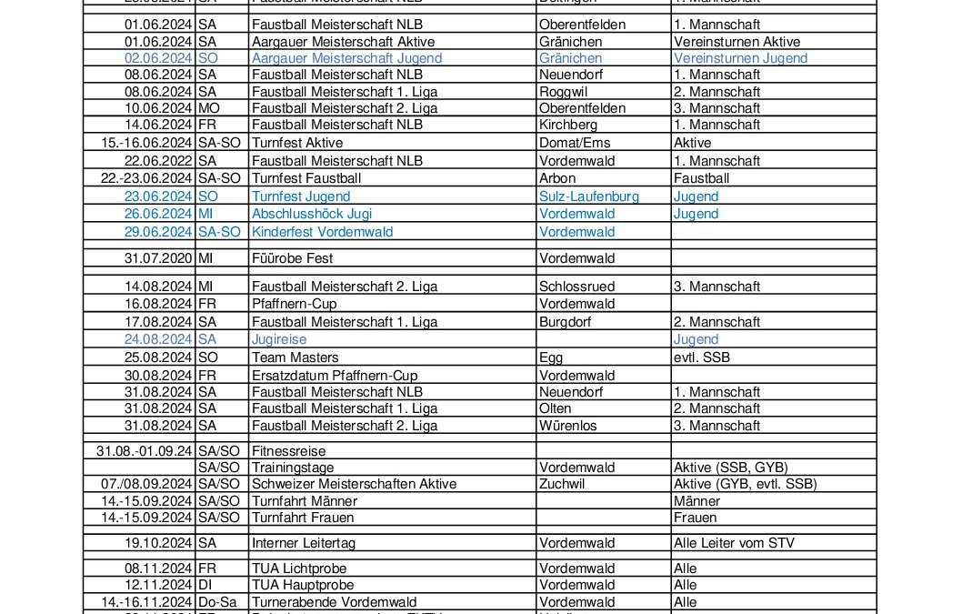 Anlässe Ressort Sport 2024_Mai-Dez