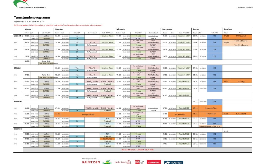 Turnstundenprogramm 2024_September 24- Februar 25