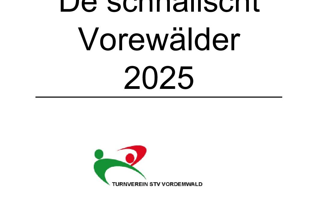 Startliste Schnällst Vorewälder2025