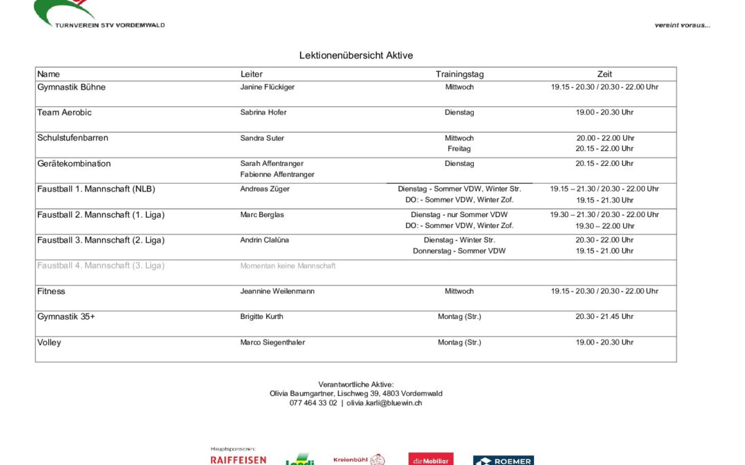 Lektionenübersicht Aktive_25_26