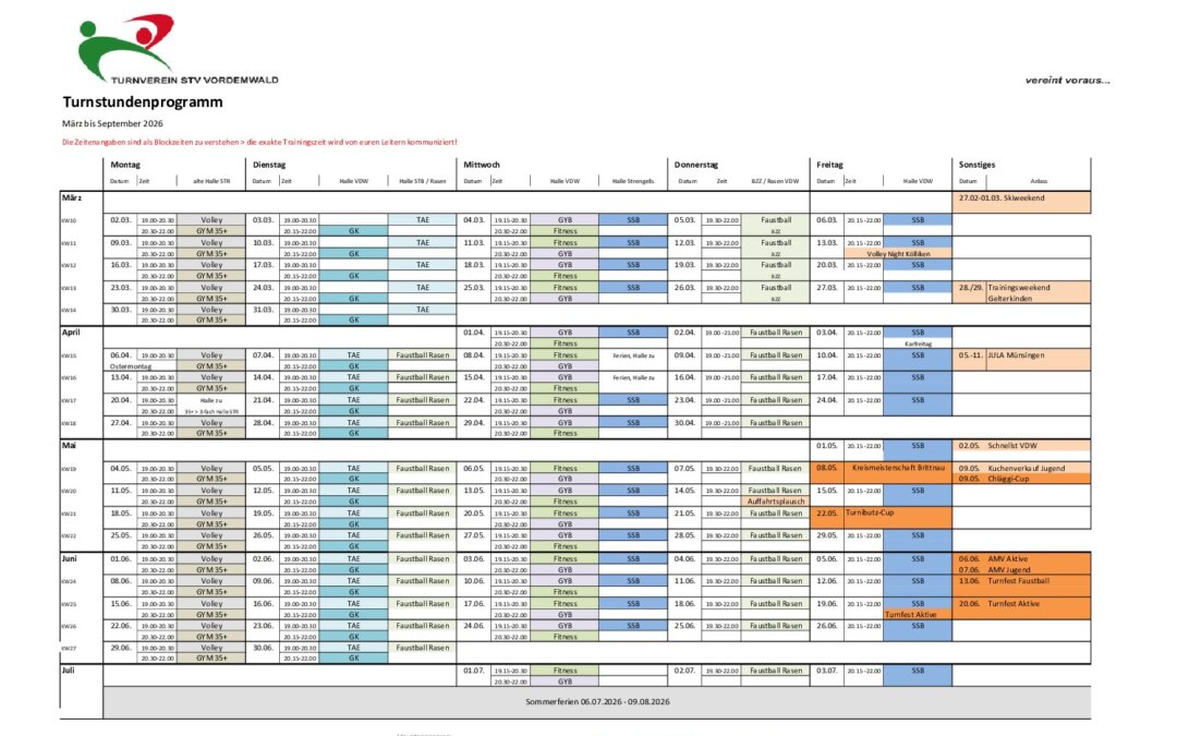 Turnstundenprogramm 2026_März – Mitte September
